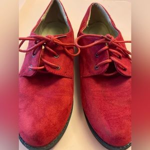 Taylor Swift RED suede oxfords